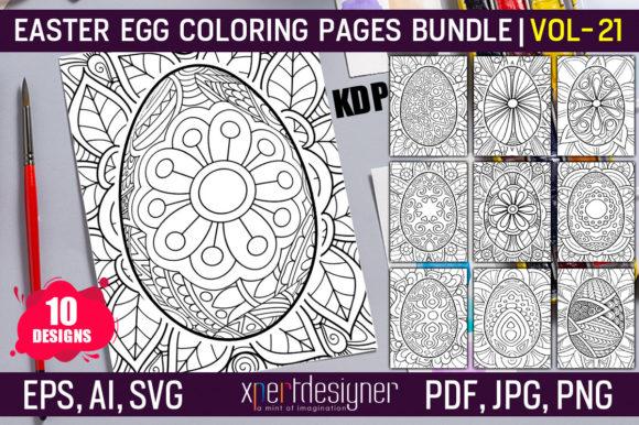 A Designer's Eye on Easter Coloring Pages for Embroidery