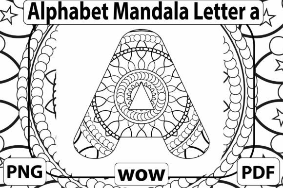 A Designer's Take: The 'Alphabet Mandala Letter a' for Embroidery