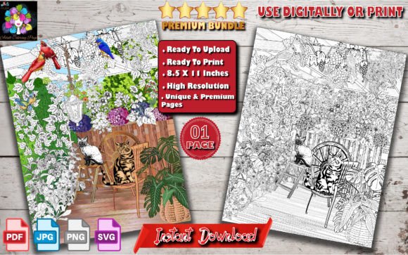 A Designer’s Review: Beautiful Country Gardens Relaxing Graphics