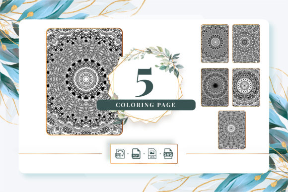 A Mandala Coloring Bundle for Embroidered Projects