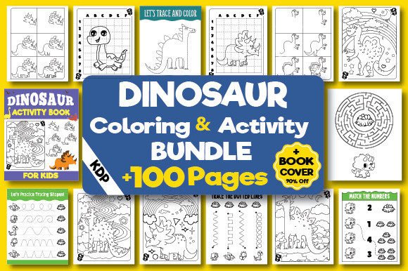 A Real Review of the Dinosaur Graphics & Coloring Pages Bundle