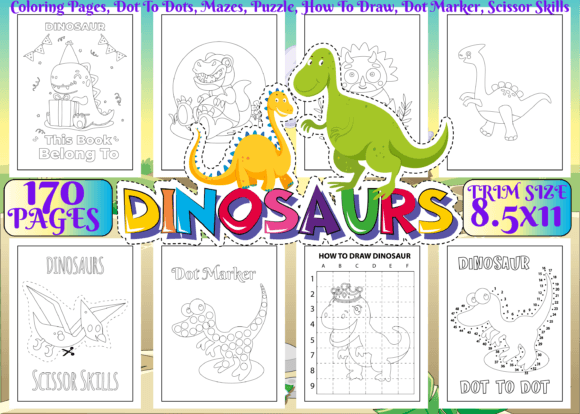 A Review of Dinosaur Activity Pages for Kids Graphics