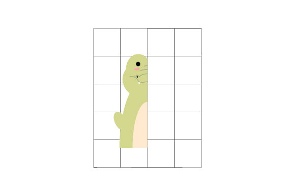 Alligator Symmetry Drawing for Crafts & Kids Coloring