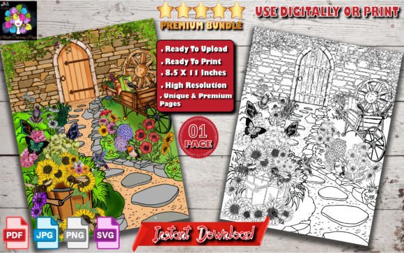 Beautiful Coolest Flower Garden: A Premium Graphic for Crafters