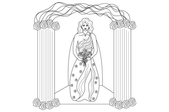 Bride Wedding Coloring Pages Adult Crafts Review