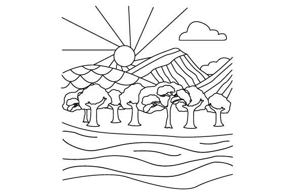 From Craft to Commercial: The Riverbank Sunrise Design Asset