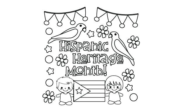 Hispanic Heritage Month Coloring Page Kids Craft Review