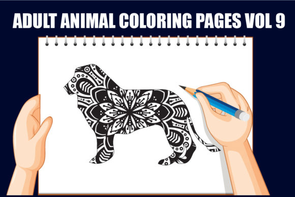 Mandala Animal Graphics for Coloring Pages and Creative Projects