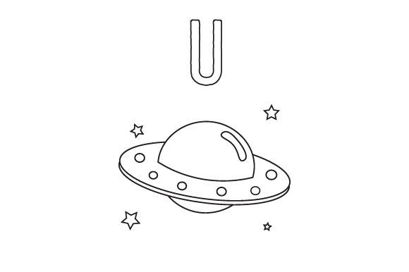 U Coloring Page: Crafts and Coloring Pages for Kids