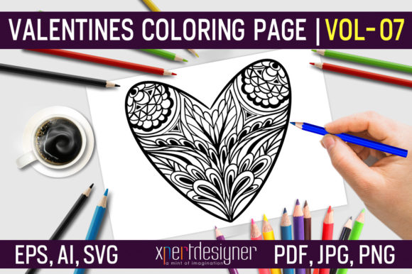 Valentines Coloring Page Vol - 07: A Brand Designer's Review